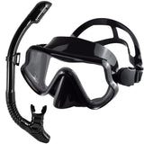 Scuba Diving Mask Snorkel Set For Adults Tempered Glass Professional Panoramic Snorkeling Gear Swimming Training Snorkel Kit