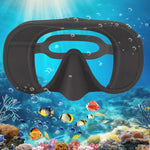 Diving facial mirror, anti -fog 180 ° snorkeling facial mirror, deep water diving mask diving goggles with respiratory tube