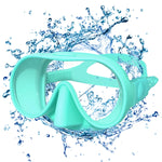 Diving facial mirror, anti -fog 180 ° snorkeling facial mirror, deep water diving mask diving goggles with respiratory tube