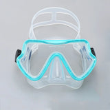 Diving Mask Swimming Goggles Scuba Snorkel Silicone Skirt Tempered Glass Panoramic HD For Adult Youth Anti-Fog with Nose Cover