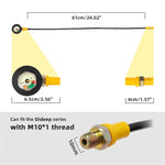 DIDEEP Upgrade Pressure Gauge Replacement Fit For The DIDEEP Series Scuba Diving Tank With M10X1 Thread Aviation Aluminum