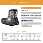 YONSUB 5MM Neoprene Diving Boots Camouflage Keep Warm Water Sports Shoes Wear-resistant Upstream Shoes Non-slip Fishing Shoes