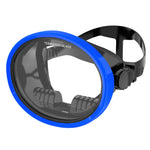 Oval Diving Mask Spearfishing Mask Classic Retro-Style Panoramic Wide View Scuba Goggles Tempered Glass Lens for Adults