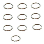 10PC 316 Stainless Steel Water Sport Keychain Keyring Split Ring Loop for Scuba Diving Swimming Diver Camping Gear 20 25 30 MM