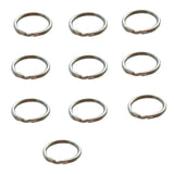 10PC 316 Stainless Steel Water Sport Keychain Keyring Split Ring Loop for Scuba Diving Swimming Diver Camping Gear 20 25 30 MM