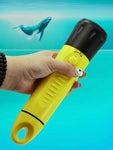 XM L2 LEDIPX68 waterproof underwater 100 meter diving light with built-in 6000mAh rechargeable battery, scuba diving flashlight