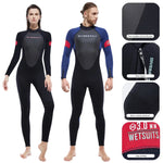 Wetsuit for Men Women One-piece Scuba Diving Suit 3MM Neoprene Long Sleeve Snorkeling Surfing Swimsuit for Girls Sun Protection