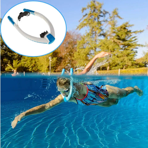 Snorkel Diving  Essential Equipment: Snorkeling Respirator - swimming and breathing freely in water.