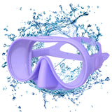 Diving facial mirror, anti -fog 180 ° snorkeling facial mirror, deep water diving mask diving goggles with respiratory tube