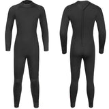 3MM Neoprene Wetsuits Men Diving Suits Long Sleeves Surfing Snorkel One Pieces Black