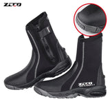 5mm Dive Boots Wetsuit Neoprene Boots With Side Zipper For Men Snorkeling Scuba Diving Water Sports Accessories