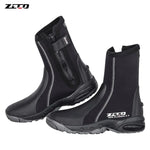 5mm Dive Boots Wetsuit Neoprene Boots With Side Zipper For Men Snorkeling Scuba Diving Water Sports Accessories