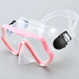 Diving Mask Swimming Goggles Scuba Snorkel Silicone Skirt Tempered Glass Panoramic HD For Adult Youth Anti-Fog with Nose Cover