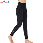 2mm Neopren Neoprenanzug für Männer und Frauen, kältebeständig, warme Taucherhose, weibliche Schnorchel-Leggings, Segeln, Surfen, Winter-Schwimmanzug, Badehose