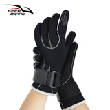 3MM Genuine Neoprene Gloves Anti Scratch and Keep Warm for Scuba Diving Non-slip Snorkeling Equipment