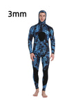 2024 Neoprene Scuba Diving wetsuit1.5/ 3MM Winter Warm  Men Hood Surfing Front Zipper Snorkeling Spearfishing Hooded Diving Suit