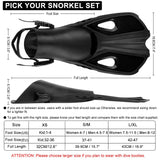 Snorkel Fins Swim Flippers Short Diving Frog Shoes Duck Webs Adjustable Silicone Travel Size Open Heel Adult Men Women Youth Kid