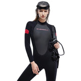 Wetsuit for Men Women One-piece Scuba Diving Suit 3MM Neoprene Long Sleeve Snorkeling Surfing Swimsuit for Girls Sun Protection