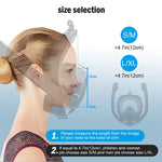 Snorkeling Mask 180°Panoramic View Silicone Dry Top Snorkeling Diving Swimming Goggles with 2 Snorkels Anti-Fog Anti-Leak