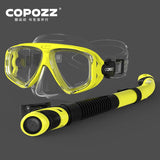 COPOZZ Professional Diving Scuba Mask No Fogging Snorkeling Scuba Dive Glasses Seal Diving Tempered Glass Mask Goggles Men Women