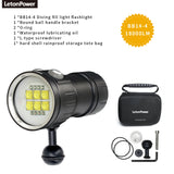 Professional Underwater 27 LED Photography Light Highlight Lamp 20000Lumens Diving Flashlight 100M Waterproof Video Camera torch