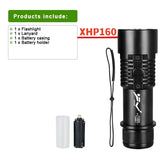 XHP160 LED High Power Diving Torch IPX8 Professional Diving Flashlight 26650 Underwater Lantern Scuba Diving Waterproof Lamp