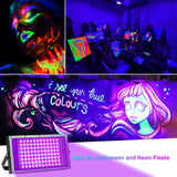 5V USB UV Black Light,IP65 Waterproof，395nm, for Black Light Party,  Black Lights for Glow Party, Stage Lighting, Halloween