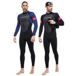 Wetsuit for Men Women One-piece Scuba Diving Suit 3MM Neoprene Long Sleeve Snorkeling Surfing Swimsuit for Girls Sun Protection