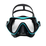 Diving Mask Swimming Goggles Scuba Snorkel Silicone Skirt Tempered Glass Panoramic HD For Adult Youth Anti-Fog with Nose Cover