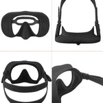 Diving facial mirror, anti -fog 180 ° snorkeling facial mirror, deep water diving mask diving goggles with respiratory tube