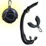 Roll Up Silicone Snorkel Swimming Swim Snorkel with Hanging Buckle Comfortable Breathing Tube for Snorkeling