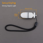 SecurityIng Diving Strobe Light Underwater Beacon Lantern Scuba Safety Signal Torch  Signal Light for Dive/ Night Outdoor