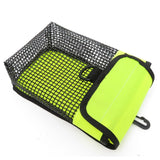 Heavy Duty Mesh Bag Scuba Dive Reel Snap Safety Marker Buoy Holder Storage Pocket Pouch Carry Mesh Bags 20x13x7.3cm