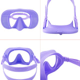 Diving facial mirror, anti -fog 180 ° snorkeling facial mirror, deep water diving mask diving goggles with respiratory tube