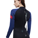 Wetsuit for Men Women One-piece Scuba Diving Suit 3MM Neoprene Long Sleeve Snorkeling Surfing Swimsuit for Girls Sun Protection