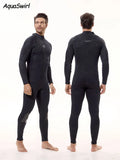 New Men 3mm Front Zip Snorkeling Wetsuit Full Body Diving Surf Suit Keep Warm Long Sleeve Winter Neoprene Kayaking Swimming Suit