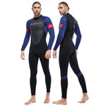 Wetsuit for Men Women One-piece Scuba Diving Suit 3MM Neoprene Long Sleeve Snorkeling Surfing Swimsuit for Girls Sun Protection