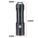 Ekaiou Diving Light 2000 Lumens Super Bright Scuba Dive Flashlight IP68 Waterproof For 100m Underwater Diving Catching Fish Lamp