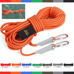 12mm 10mm 12KN(1200KG) Lanyard Outdoor Camping Rope Climbing Hiking Survival Equipment Tent Accessories Rescue Snorkeling Rope