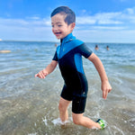 Children's Wetsuit Boys 3MM Neoprene Short Sleeves Zip Front Thermal Warm Surfing Suit Girls Snorkeling Swimming Suit Swimwear