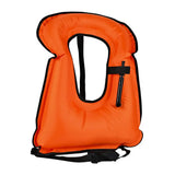 61*45cm Adults Swim Vest Inflatable Life Jacket Snorkel Kayaking Boating Drifting Buoyancy Safety Vest Swimming Aid Equipment