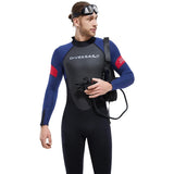 Wetsuit for Men Women One-piece Scuba Diving Suit 3MM Neoprene Long Sleeve Snorkeling Surfing Swimsuit for Girls Sun Protection