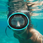 Oval Diving Mask Spearfishing Mask Classic Retro-Style Panoramic Wide View Scuba Goggles Tempered Glass Lens for Adults