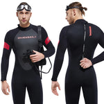 Wetsuit for Men Women One-piece Scuba Diving Suit 3MM Neoprene Long Sleeve Snorkeling Surfing Swimsuit for Girls Sun Protection