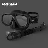 COPOZZ Professional Diving Scuba Mask No Fogging Snorkeling Scuba Dive Glasses Seal Diving Tempered Glass Mask Goggles Men Women