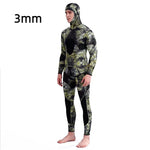 2024 Neoprene Scuba Diving wetsuit1.5/ 3MM Winter Warm  Men Hood Surfing Front Zipper Snorkeling Spearfishing Hooded Diving Suit