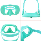 Diving facial mirror, anti -fog 180 ° snorkeling facial mirror, deep water diving mask diving goggles with respiratory tube