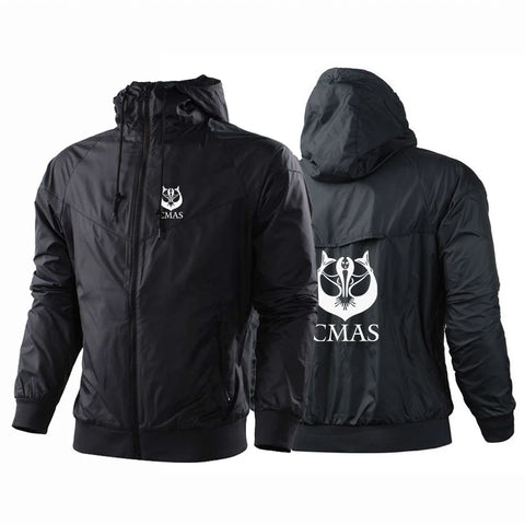 Scuba Diving CMAS Printing 2024 Men's Newest Patchwork Zipper Waterproof Hooded Coat Outdoor Thin Sunscreen Windbreaker Jackets