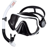 Scuba Diving Mask Snorkel Set For Adults Tempered Glass Professional Panoramic Snorkeling Gear Swimming Training Snorkel Kit