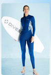 Women's Swimwear One piece Thin Diving Suit Long Sleeve Full Body Surfing Swim Suit Snorkeling Beach Wear Sea Sunscreen Swimsuit